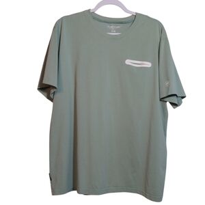 Giordano Short Sleeve Slim Fit G-Motion Sorona Sports Tee Sage Green Sz XXL